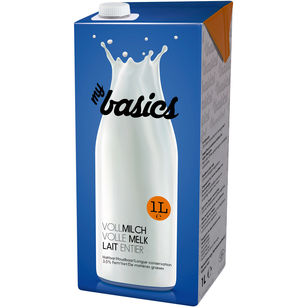 my basics Haltbare Vollmilch 3,5% Fett