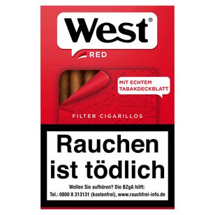 West Red Filter Cigarillos