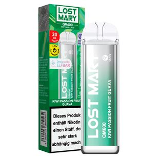 Lost Mary QM600 CP E-Zigarette,Kiwi Passionfruit Guava/20mg