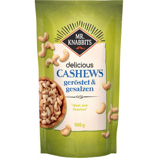Mr.Knabbits Cashews geröstet & gesalzen