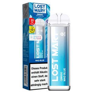 Lost Mary QM600 CP E-Zigarette,Mad Blue/20mg