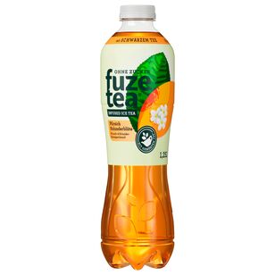 DPG Fuze Tea Schwarzer Tee Pfirsich Holunder ohne Zucker